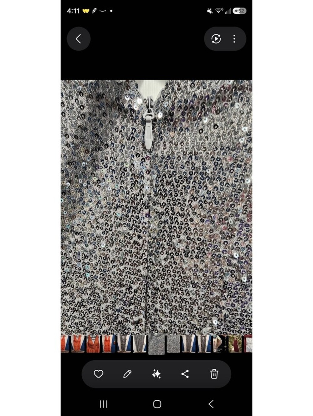 City Chic Silver Sequin Jumpsuit Romper (20W) - Picture 4 of 7